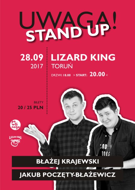 UWAGA STAND UP: Błażej Krajewski i Jakub Poczęty-Błażewicz - kabaret