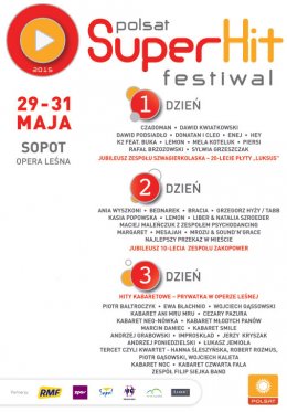 Polsat SuperHit Festiwal 2015 - Dzień 3 - festiwal