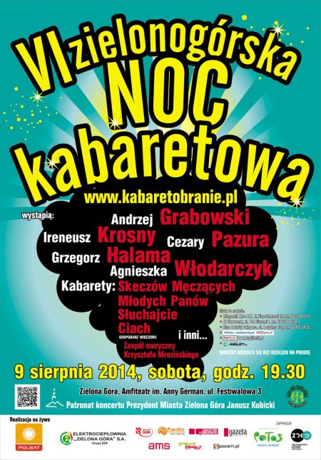 VI Zielonogórska Noc Kabaretowa czyli Kabaretobranie 2014 na żywo z Polsatem - kabaret