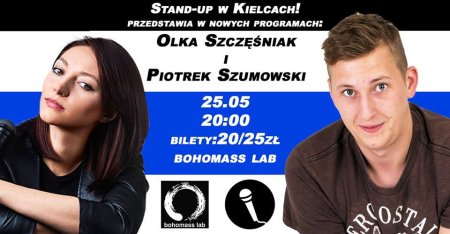 Stand-up w Kielcach: Olka Szczęśniak i Piotrek Szumowski - kabaret