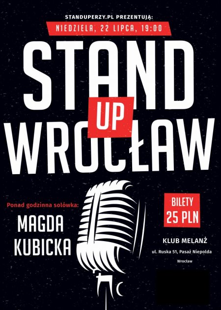 Stand-up Wrocław: Magda Kubicka - stand-up
