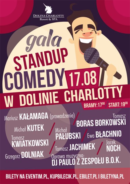 Gala Stand-up Comedy w Dolinie Charlotty - stand-up