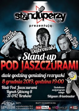 Stand-up Klub Pod Jaszczurami w Krakowie: Trzech Staduperów - stand-up