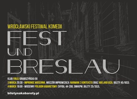 FEST UND BRESLAU, czyli Wrocławski Festiwal Komedii - kabaret